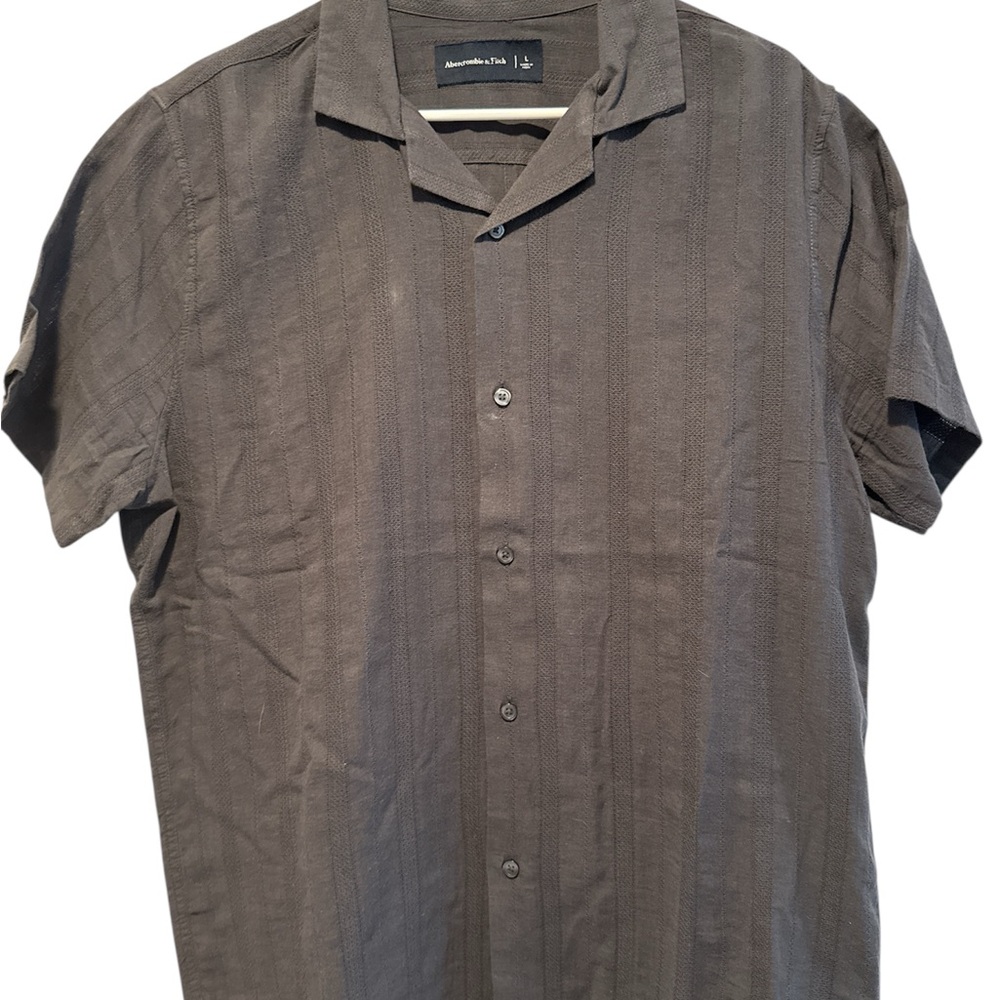 Abercrombie & Fitch Charcoal Button Down Shirt